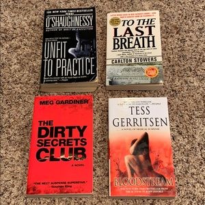 Bundle of 4 murder mystery books